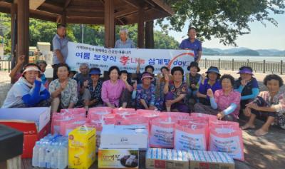 [NSP NEWS Image]한화에너지 여수공장 말복 맞아 어르신 100여명 삼계탕 후원