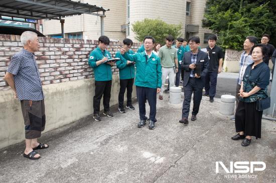 NSP통신-(구)전매청 건물 주변 지역 정비 건의 현장 점검 (사진 = 광양시청)