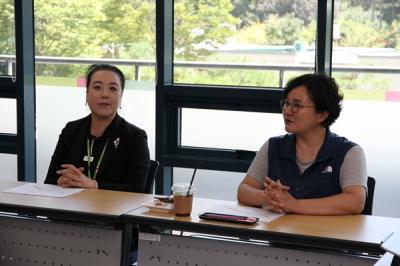 [NSP PHOTO]조수진 전 국회의원 국립중앙청소년디딤센터 방문관계자 격려