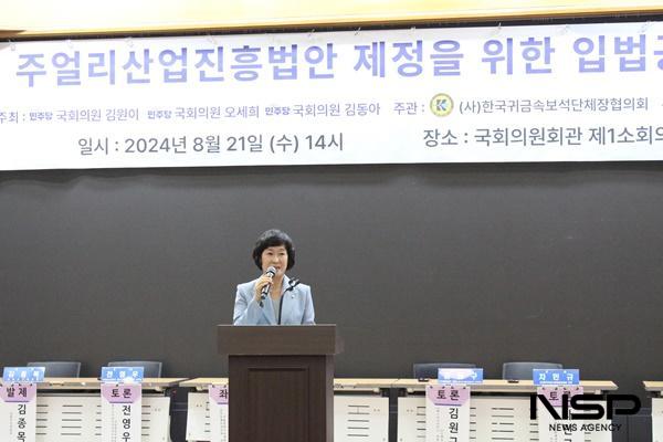 [NSP PHOTO]오세희 의원, 한국 주얼리 산업의 세계화 위해 주얼리산업진흥법 꼭 제정 필요