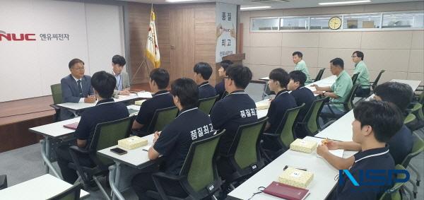 [NSP PHOTO]대구경북병무청장, 병역지정업체 엔유씨전자 방문 소통 간담회 실시