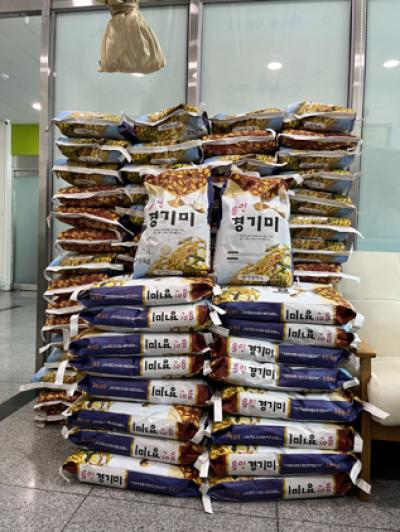 [NSP PHOTO]오산시 경기 침체에도 익명의 기부천사 사랑의 쌀 기탁