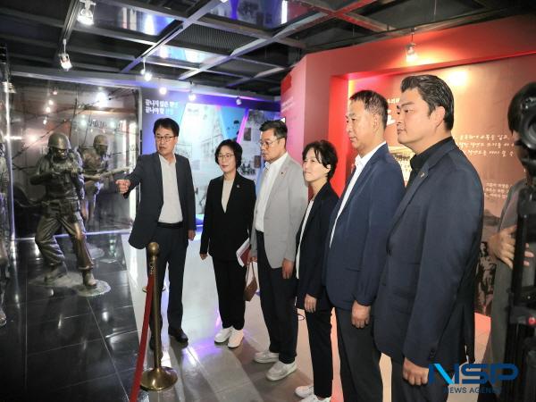 [NSP PHOTO]대구시의회 기획행정위원회, CCTV 통합관제센터·낙동강승전기념관 현장 방문