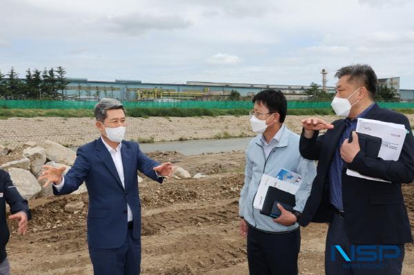 [NSP PHOTO]이강덕 포항시장, 냉천 재해복구 현장 방문...기상이변 철저한 대비 주문