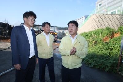 [NSP PHOTO]배정수 화성시의회 의장 양감면 화재 복지지원 최선 다하겠다