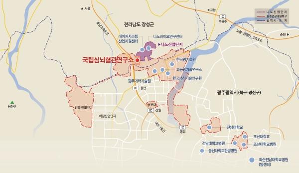 NSP통신-국립심뇌혈관연구소가 들어설 장성군 남면 삼태리 일원. (사진 = 장성군)