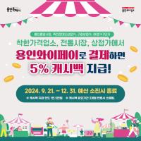 [NSP PHOTO]용인시, 용인와이페이 이용하면 추가 5% 캐시백 지급