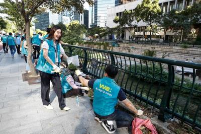 [NSP PHOTO]폭스바겐그룹 우리재단 청계아띠 봉사활동 진행