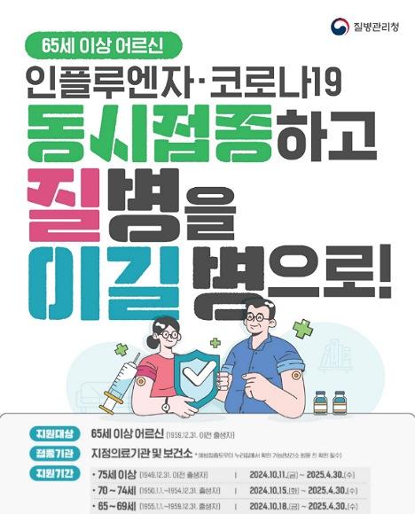 NSP통신-안동시 코로나19 고위험군 무료 예방접종 실시, 10월 11일부터 어르신 연령별 순차 접종, 65세 이상 어르신은 인플루엔자와 동시 접종 가능 (사진 = 안동시)