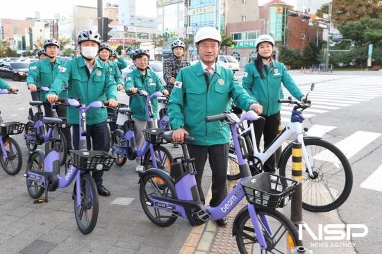 NSP통신-광양시 공영 전기자전거 도입 검토 현장 방문 (사진 = 광양시청)