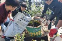 [NSP PHOTO]담양군, 폐현수막 재활용 농작물 화분 제작·배부 농업인 호응