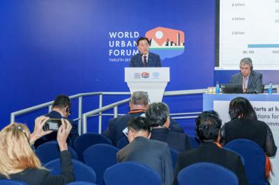 [NSP PHOTO]이재준 수원시장 제12차 세계도시포럼 One UN서 기조연설