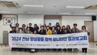 [NSP PHOTO]전남양성평등센터, 2024 전남 양성평등 정책 도민 모니터단의 문화·관광 콘텐츠 모니터링 결과 발표