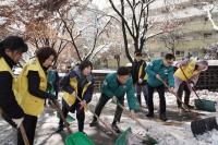 [NSP PHOTO]신상진 성남시장, 2일째 폭설 제설작업 현장 순찰