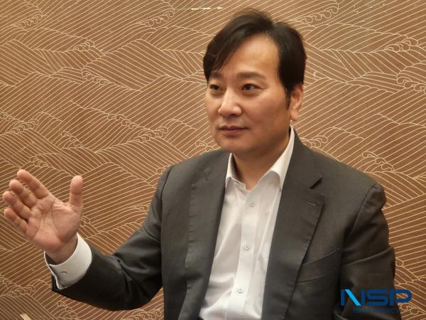 NSP통신-박창범 전 대한우슈협회장이 3연임 도전에 나서는 이기흥 회장을 막지 못하면 대한민국 체육은 퇴보할 수 밖에 없다고 설명하고 있다. (사진 = 조인호 기자)