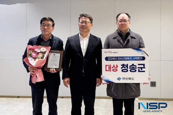 NSP통신-청송군은 경상북도가 주관하는 2024년 경상북도 과수산업육성시책평가에서 2023년에 이어 2년 연속 대상을 수상했다. (사진 = 청송군)