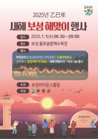 [NSP PHOTO]보성군, 율포솔밭해수욕장 보성 새해 해맞이 행사 개최