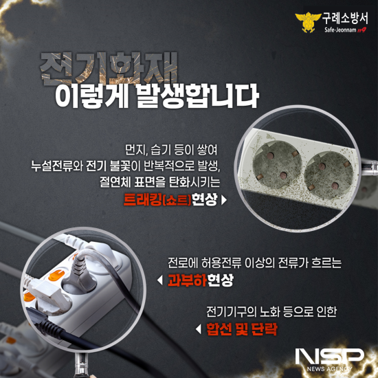 NSP통신-전기화재 저감 홍보 포스터 (이미지 = 구례소방서)