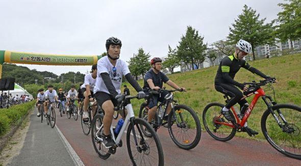 [NSP PHOTO]안동호반 자전거길, 자전거 자유여행 대표코스 60선에 선정
