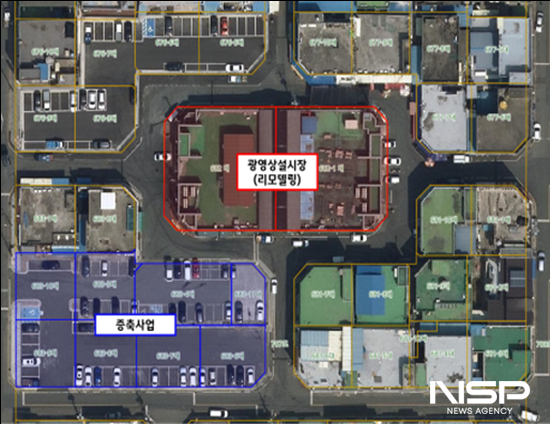 NSP통신-광영상설시장 리모델링 사업 위치도 (이미지 = 광양시청)
