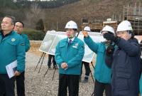 [NSP PHOTO]고흥군, 고흥군립하늘공원 조성사업 점검...8월 완공 순항