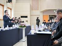 [NSP PHOTO]김진열 군위군수, 8개 읍면 순회 군민 공감대화 실시