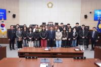 [NSP PHOTO]안동시의회, 市 지역대학생 행정인턴 견학