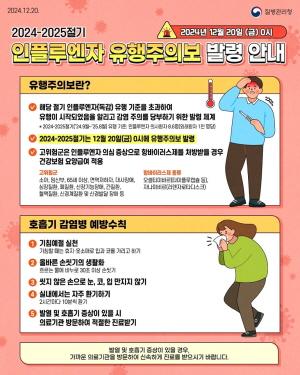 NSP통신-인플루엔자 유행주의보 포스터 (= 순천시)