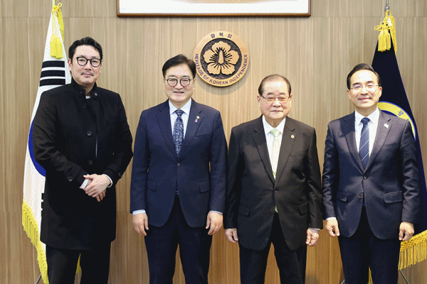 NSP통신-독립군제작 발표 공동기자회견 기념사진 (사진 = 국회의장 공보 수석실)