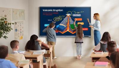 [NSP NEWS Image]Samsung Electronics, Unveiling New AI Electronic Whiteboard Model at Bett2025