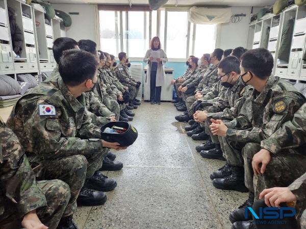 NSP통신-대구경북지방병무청은 23일 육군 50사단을 찾아 군사훈련을 마치는 사회복무요원과 병무청 복무지도관의 첫만남인 미팅데이 행사를 가졌다. (사진 = 대구경북지방병무청)