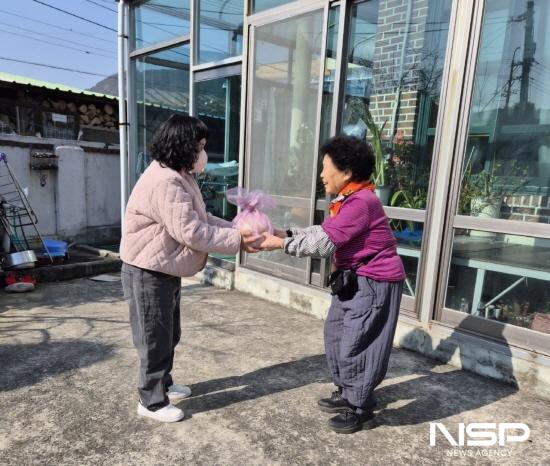 NSP통신-떡국 밀키트 전달 (사진 = 광양시청)