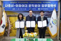 [NSP PHOTO]나주시, 이화여대와 문학 진흥 활성화 맞손