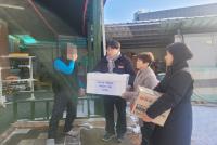 [NSP PHOTO]무안 청계면, 겨울 방학 결식 우려 아동에 부식 전달