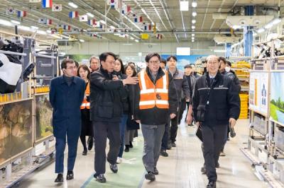 [NSP PHOTO]박형준 부산시장 르노코리아 부산공장 방문미래차 프로젝트 맞춤형 지원 약속