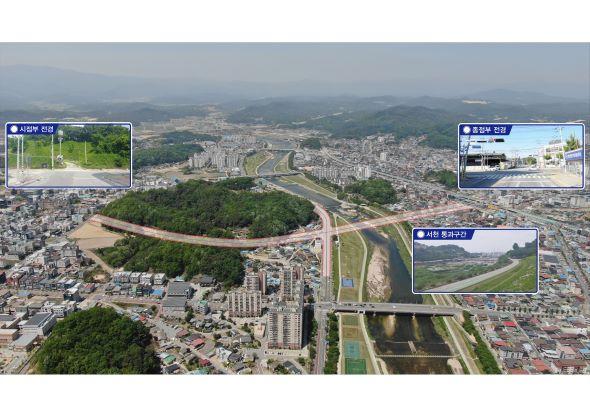 NSP통신-영주시 가흥신도시~세무서사거리 도시계획도로 개설 추진, 구도심·신도시 연결하는 도로·교량개설로 교통량 분산 기대 (사진 = 영주시)