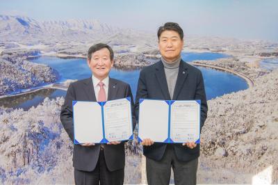 [NSP PHOTO]고성군가톨릭관동대 공동발전 업무협약 체결