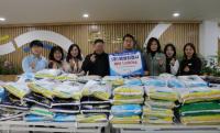 [NSP PHOTO]혜성티앤시, 광양시사랑나눔복지재단에 백미 전달