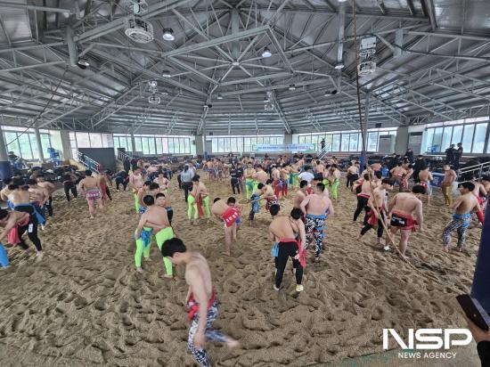 NSP통신-씨름 동계 전지훈련 (사진 = 구례군청)