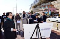 [NSP PHOTO]광양시의회 총무위원회, 망덕포구 데크 정비 사업 현장 한 발 빠르게 점검