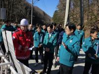 [NSP PHOTO]경주시, 해빙기 대비 토함산 일원 땅밀림 현장 점검