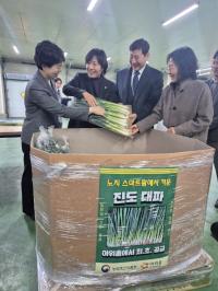 [NSP PHOTO]진도군, 스마트농업 기술 적용 대파 계약재배 확대 추진