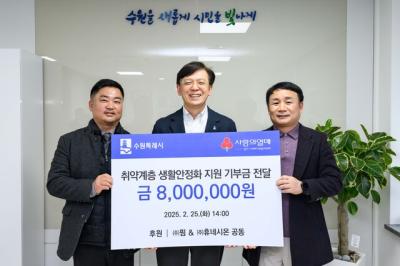 [NSP PHOTO]IT기업 2개사 핌휴네시온 수원시에 800만원 기부