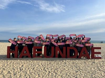 [NSP PHOTO]강릉시 공무원 홍보단 자매도시 해운대구 방문 교류 나서