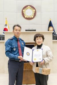 [NSP PHOTO]김상수 용인시의원, 경기남부청장 감사패 받아