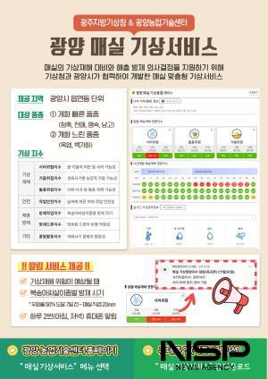 NSP통신-광양 매실 기상서비스 홍보 포스터 (이미지 = 광양시청)