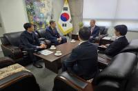 [NSP PHOTO]이강덕 포항시장, 글로벌녹색성장기구 방문...반기문 의장 및 김상협 사무총장 면담