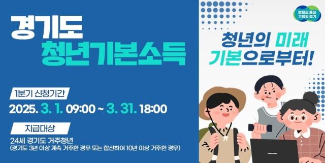 NSP통신-안산시 2025년 1분기 청년기본소득 신청 안내 포스터. (사진 = 안산시)