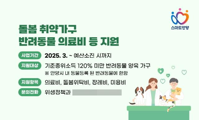 NSP통신-동물취약가구 반려동물 의료비 지원 배너 이미지. (사진 = 안양시)