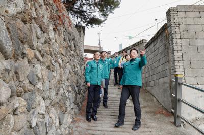 [NSP PHOTO]원강수 원주시장 급경사지 인명피해 우려지역 현장점검